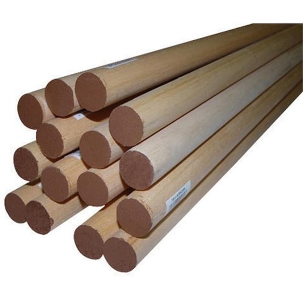 Alexandria Moulding 02578-R0036C1 0.88 x 36 in. Thunderbird Forest Poplar Dowels Hardwood Brown - pack of 6 57746 - main